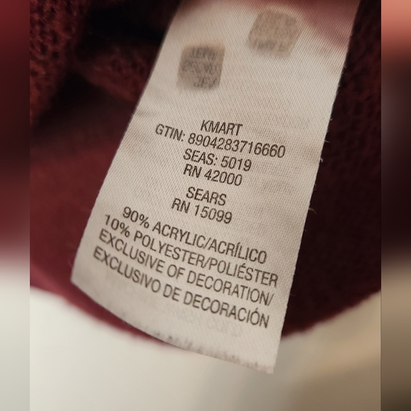 AMP Vintage Embroidered Sweater, Size L - Picture 8 of 10